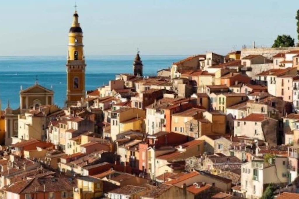 Magnifique T2 Proche Mer Et Ville Refait A Neuf Avec Terrasse Menton Kültér fotó